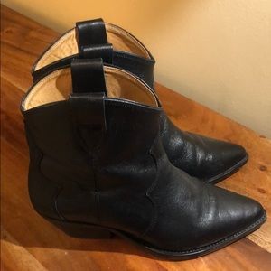 Isabel Marant Dewina Leather Ankle Boots 37